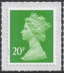 U2924   20p bright green  'M15L'   DLR  U/M (MNH)