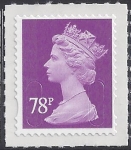 U2928  78p mauve 'M13L'  Walsall U/M (MNH)