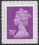 U2928 78p mauve 'MA13'   DLR  U/M (MNH)