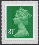 U2929  81p green   'M14L'  DLR  U/M (MNH)