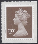 U2934  £1.00 bistre brown  'M12L'   DLR   U/M (MNH)