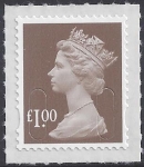U2934  £1.00 bistre brown 'M16L'    DLR  U/M (MNH)