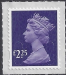 U2957   £2.25  deep violet  'M16L'    DLR   U/M  (MNH)