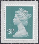 U2968  £3.15  dull blue-green  'M15L'   DLR   U/M (MNH)
