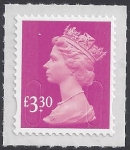 U2969  £3.30 bright magenta   'M15L'    DLR  U/M  (MNH)
