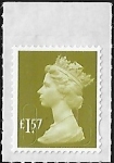 U2948   £1.57  yellow-olive  'M17L'  plain backing   DLR  U/M  (MNH)