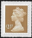 U2958  £2.27 bistre  'M17L'  plain backing   DLR  U/M  (MNH)