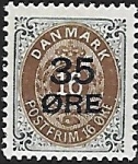1912 Denmark  SG.131  35ö  on 16ö brown & slate U/M (MNH)