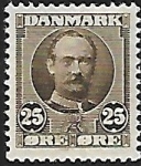 1907  Denmark.  King Frederik VIII SG125  25ö  sepia U/M (MNH)