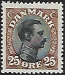 1919 Denmark. King Christian X  SG.146  25ö  black & brown U/M (MNH)