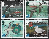 2017 South Georgia -  SG.683-6 Albatross Conservation set 4 values U/M (MNH)