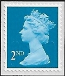 U3010  2nd bright blue MBIL M15L plain backing paper. Walsall u/m (MNH)