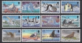 1998 British Antarctic.   SG.290-301 Birds definitives set 12 values U/M (MNH)