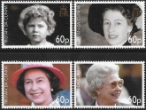 2006 Tristan Da Cunha. SG.860-3  80th Birthday of Queen Elizabeth II set 4 values U/M (MNH)