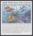 1997 Tristan Da Cunha. MS610  Atlantic Marine Fauna (1st series) Cretaceous Period. mini sheet. U/M (MNH)