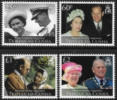 2017 Tristan Da Cunha. SG.1214-7   Platignum Wedding. set 4 values U/M (MNH