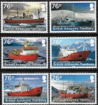 2017 British Antarctic.  SG.735-40   RSS Research Ships  set 6 values U/M (MNH)