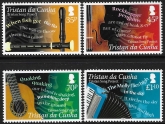2013 Tristan Da Cunha.  SG.1068-71   Tristan Song Project.  set 4 values U/M (MNH)