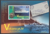 2013 Tristan Da Cunha.  MS.1091   Volcano 4th series.  mini sheet   U/M (MNH)