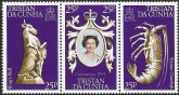 1970  Tristan Da Cunha  SG.239-41  25th Anniv. Coronation  3 values U/M (MNH)