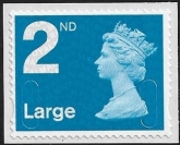 U3031 2nd Large bright blue MBIL  MA12   Walsall  U/M (MNH)