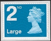 U3031 2nd Large bright blue MBIL  MA13 'no breaks'  Walsall  U/M (MNH)