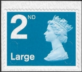 U3032  2nd Large bright blue MFIL   M16L  SBP T1    ISP  U/M (MNH)