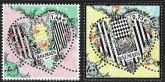 2017  France.  SG.6117-8  St. Valentines day - Balmain.  set 2 values U/M (MNH)