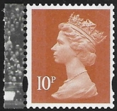 U3074  10p  2B dull orange  'M13L'  'MPIL'  DY7  Walsall  U/M (MNH)