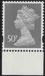 U3077  50p 2B grey  'M15L'  'MPIL'  DY14 ISP  U/M  (MNH)