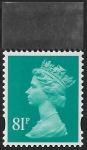 U3079  81p  2B  blue green 'M14L'  'MPIL'   DY12  ISP  U/M (MNH)