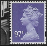 U3081  97p  2B  bright blue-violet  'M14L'  'MPIL'  DY12  ISP  U/M (MNH)