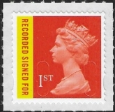 U3045  1st bright orange & yellow   recorded  'MAIL'  U/M (MNH)