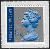 U3051  100gm blue & silver special delivery M17L plain backing  DLR U/M (MNH)