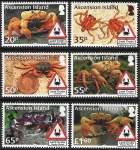 2018 Ascension Island.  SG.1280-5  Land Crabs. set 6 values U/M (MNH)