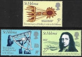 1977  St Helena SG.335-7  Tercentenary of Halleys Comet Visit. set 3 values U/M (MNH)