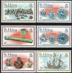 1978 St. Helena SG.341-6  Wreck of the Witte Leeuw set 6 values U/M (MNH)