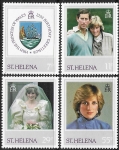 1982  St.Helena. SG.397-400 21st Birthday of Princess of Wales. set 4 values U/M (MNH)