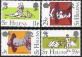 1982 St. Helena SG.403-6  75th Anniversary of Boy Scouts Movement. set 4 values U/M (MNH)