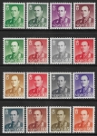 1958-62 Norway. SG.472-84  King Olav V set 16 values U/M (MNH)