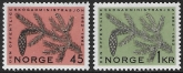1955 Norway.  SG525-6  Centenary of State Forestry Administration. set 2 values U/M (MNH)