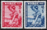 1950 Norway. SG.411-2 Infantile Paralysis fund set 2 values U/M (MNH)