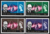 1966  St Helena.  SG.201-4  Churchill Centenary.  set 4 values U/M (MNH)