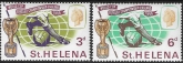 1966  St Helena.  SG.205-6  World Cup Football Championships.  set 2 values U/M (MNH)