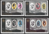 1970  St Helena. SG.249-52  Death Centenary of Charles Dickens  set 4 values U/M (MNH)