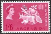 1963  Ascension Island SG.84  Freedom from Hunger.  U/M (MNH)