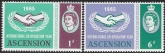 1965  Ascension Island.  SG.89-90  International Co-operation Year.  set 2 values U/M (MNH)