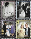 2014 Ascension Island Christening of Prince George SG 1195-8 Set 4 Values U/M (MNH)