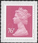 U2927  76p bright rose  'M12L'   DLR   U/M (MNH)