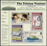 2018 Tristan Da Cunha.  MS.1230 The Tristan Venture. mini sheet. U/M (MNH)
